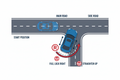 Reversing into side road